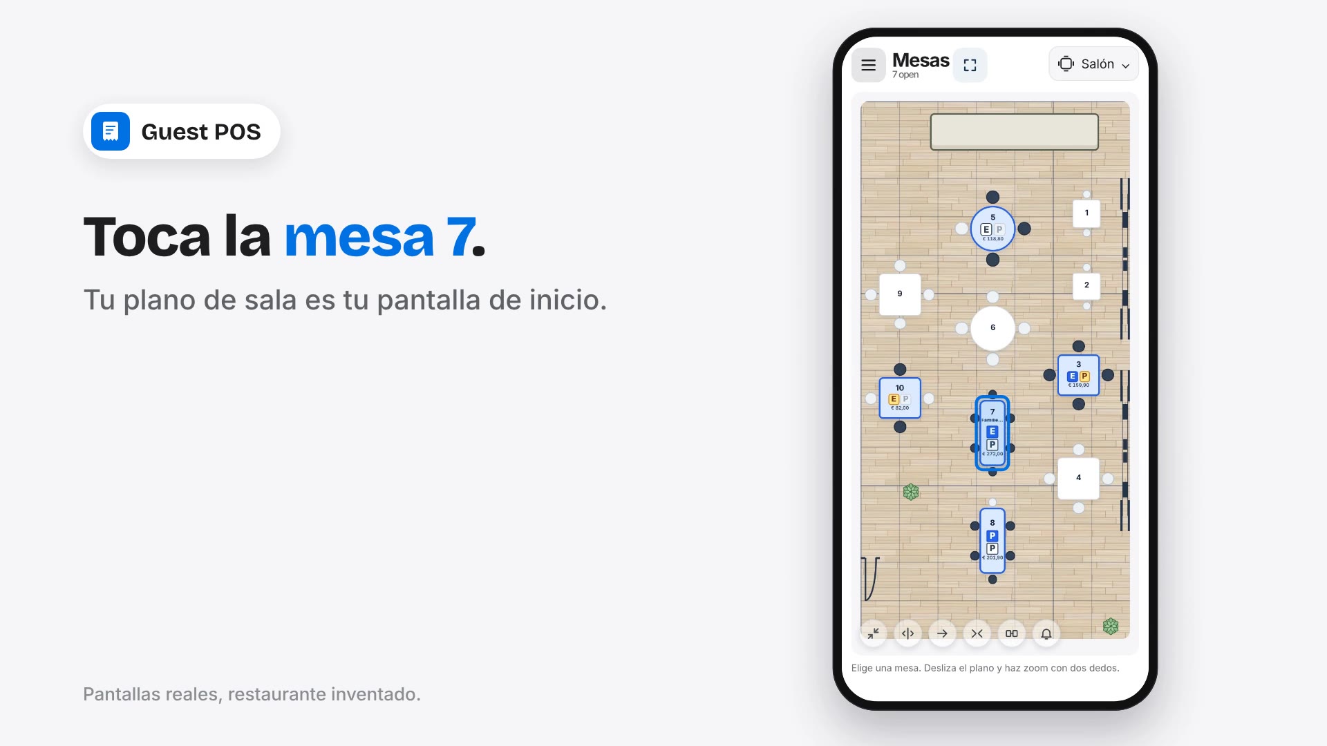 TPV hostelería: reserva y señal de TableFlow en la cuenta