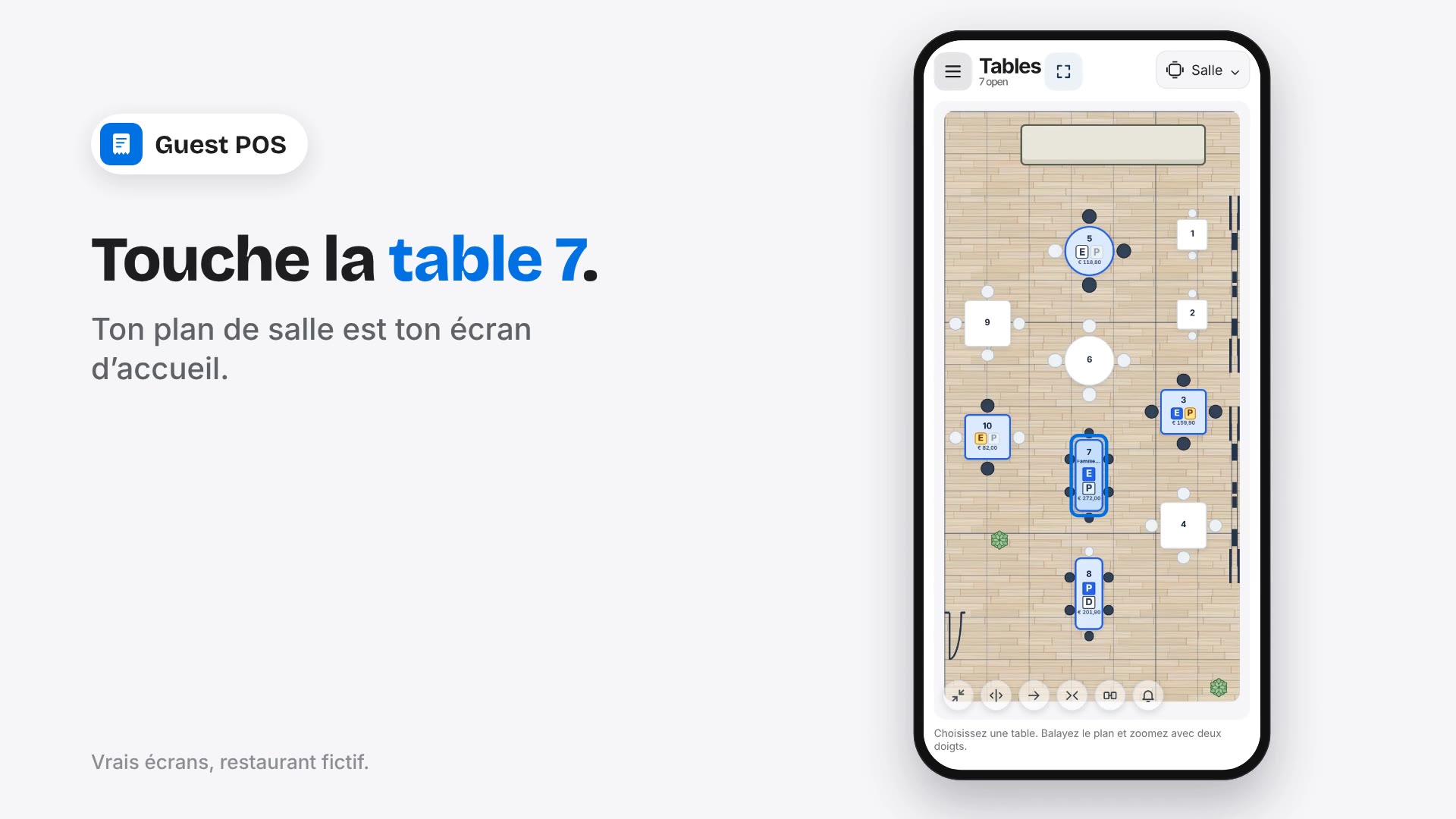 Caisse restaurant : réservation et acompte de TableFlow sur l’addition